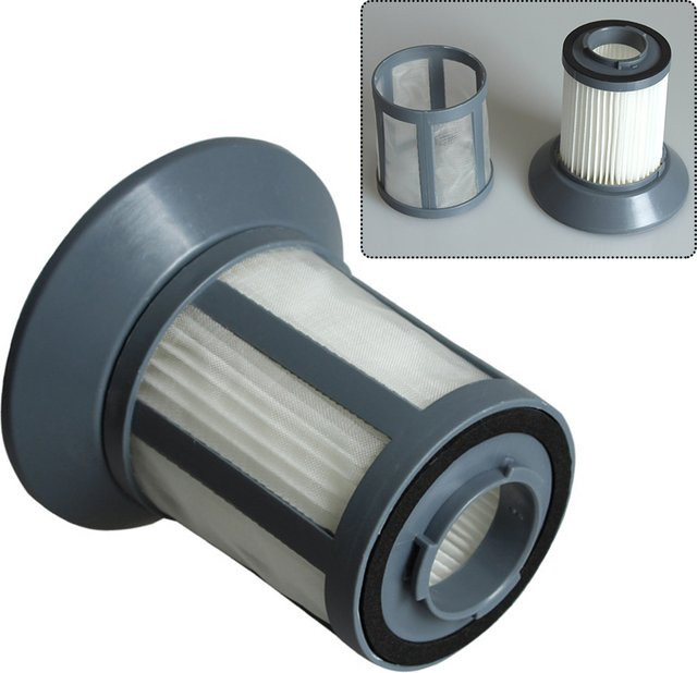Bomann Ersatzfilter Set aus Nylon für Staubsauger BS 9022 CB, Cla Tronic BS 1293 Eco Cyclon, Grau - Bild 1