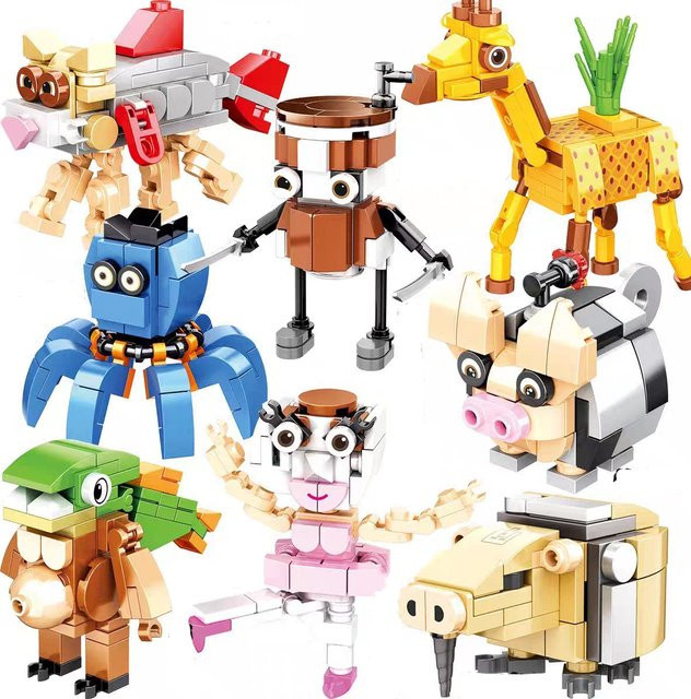 SharkBricks Tiere Bausteine, Bunt / Mehrfarbig - Bild 1