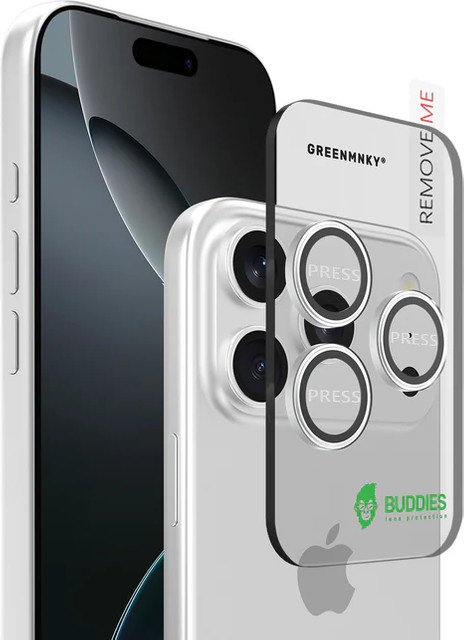 BUDDIES Kameraschutz Schutzglas für iPhone 17 Pro in Silver - Bild 1