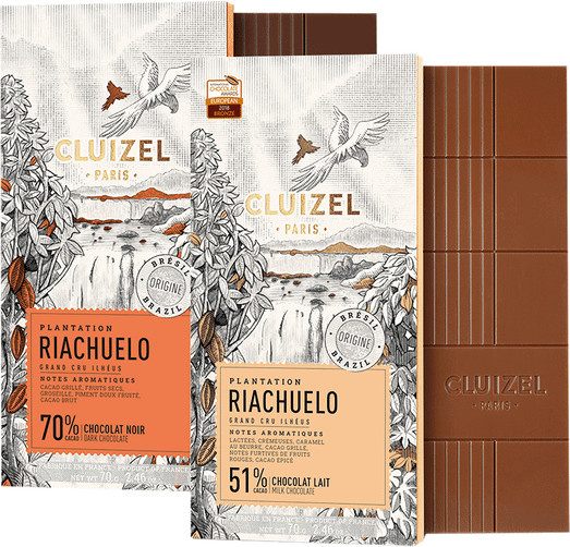 Cluizel Paris Schokolade Plantation Riachuelo Set 2 x 70 g - Bild 1
