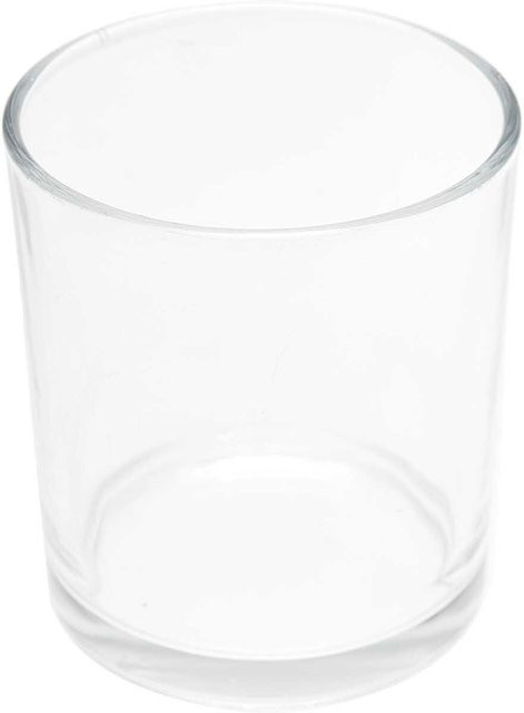 Rico Design Kerzenglas aus Glas in transparent, Durchmesser: 6,1 cm, Höhe: 7,5 cm - Bild 1
