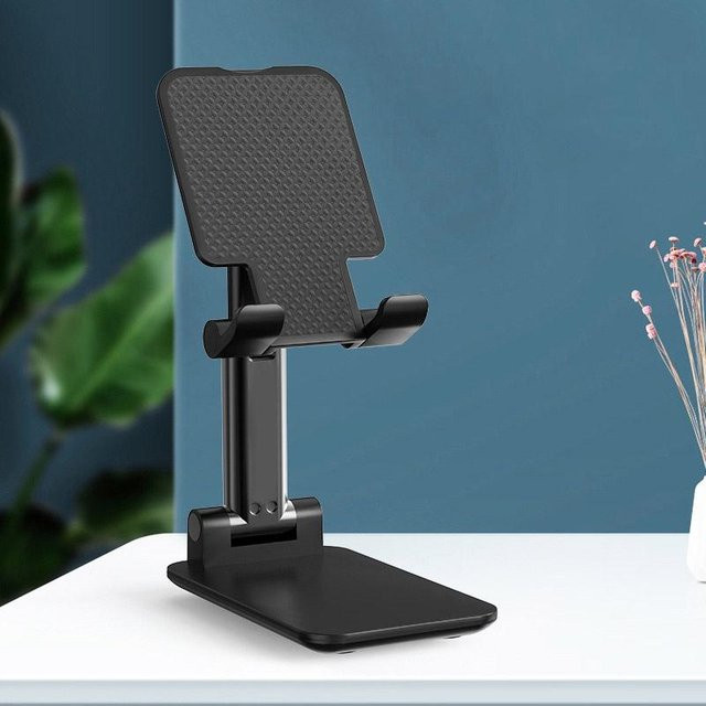 Lucky Black Cat Universeller Desktop-Handy-Halter und verstellbarer Tablet-Klapptisch in Schwarz - Bild 1