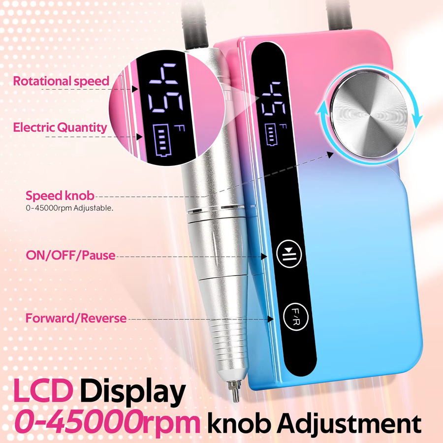 DianaBeauty Nagelbohrmaschine, elektrische Nageldrehmaschine, Unisex - Bild 1