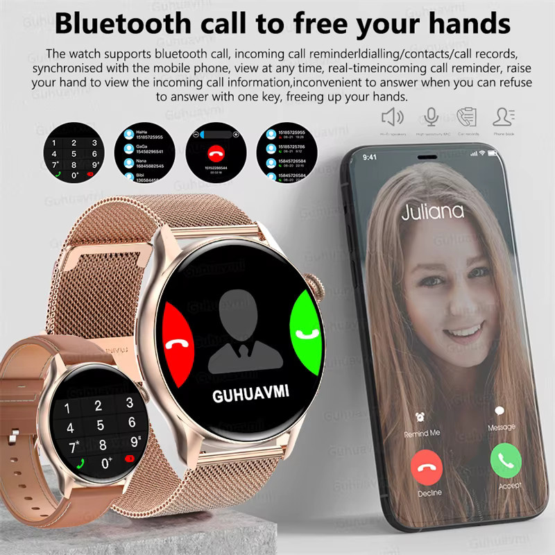 MAVHX Smartwatch, Schwarz, Damen, GPS, Herzfrequenz - Bild 2