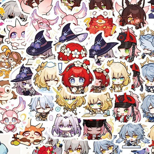 Yiran toy 1 Honkai: Star Rail Sticker 100/200 Stück Bunt / Mehrfarbig - Bild 1