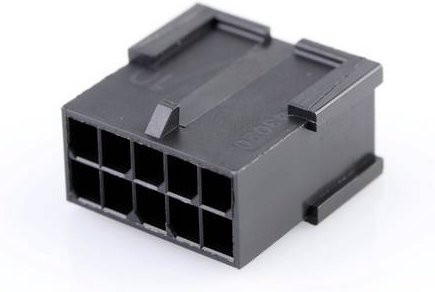 Molex Buchsengehäuse-Kabel Schwarz, 10 Polzahl, Rastermaß: 3mm - Bild 1