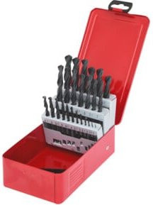KS Tools HSS-R Spiralbohrer-Set aus Stahl, 25-teilig, Schwarz - Bild 1