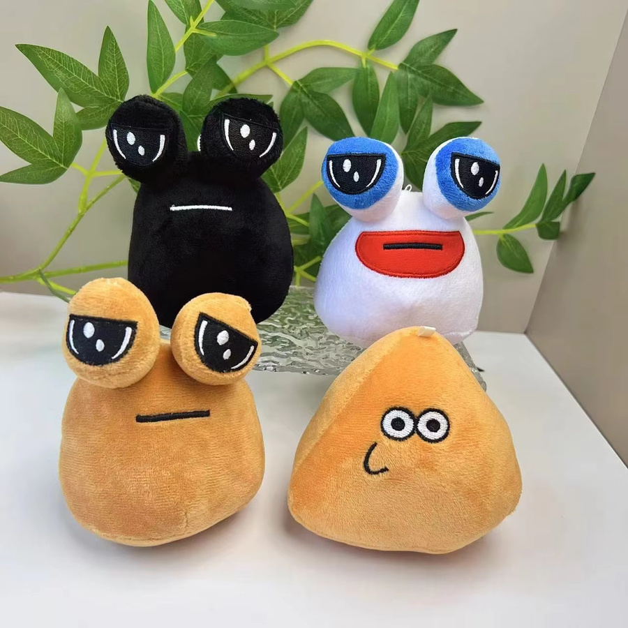 YUMEI Pou Alien, Plüsch-Schlüsselanhänger, Weltraum, 4er Set - Bild 2