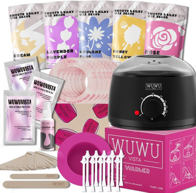 WUWUVISTA Wachsset-Set für Gesicht, Körper und Nase, 52-teilig - Bild 1