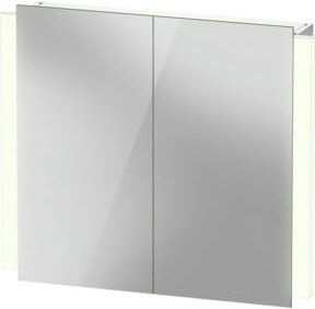 Duravit Spiegelschrank Ketho.2 mit 2 Türen in Silber, B/H/T: 80 x 70 x 15,7 cm - Bild 1