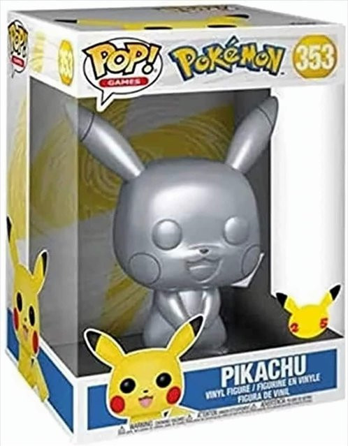 Funko Pokemon Pikachu Metallic Vinyl Figur 25 cm - Bild 1