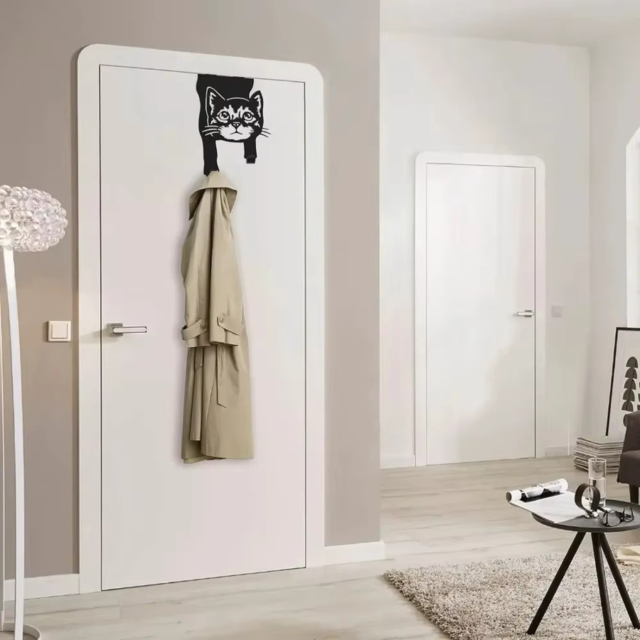 CIFBUY Kleiderbügel über der Tür aus beschichtetem Metall in Schwarz - Bild 4