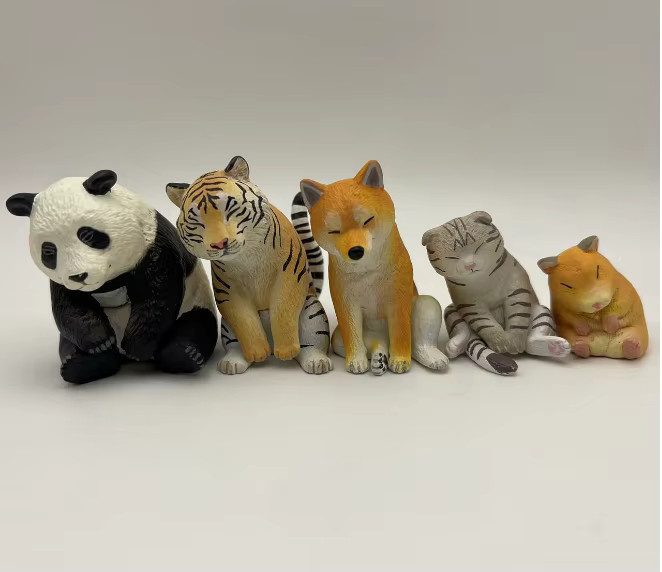 Bandai Kleines Tiermodell, Shiba Inu, Panda, Tiger, Ornament, ab 5 Jahren - Bild 4