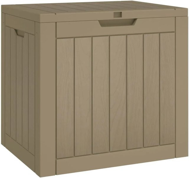 Furnicato Gartenbox in Grau aus Polypropylen mit Holz-Optik, B/T/H: 555 x 43 x 53 cm - Bild 1
