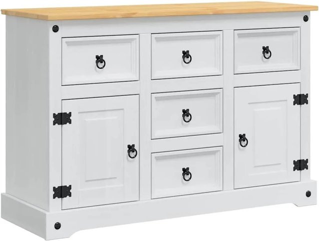 vidaXL Aufbewahrungstruhe Corona in Weiß, B/T/H: 112 x 40 x 75 cm - Bild 1