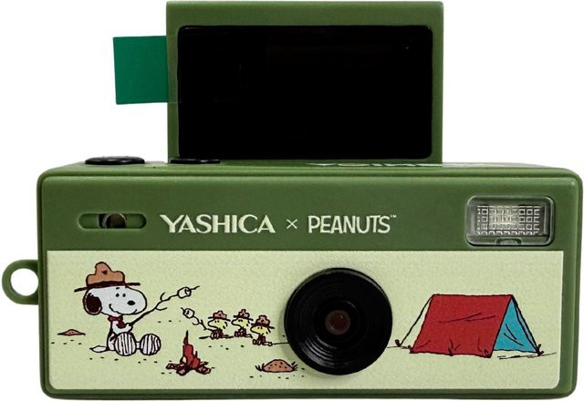 Yashica Peanuts Funtastic Snoopy's Summit Kompaktkamera in Grün mit USB-C Anschluss - Bild 1