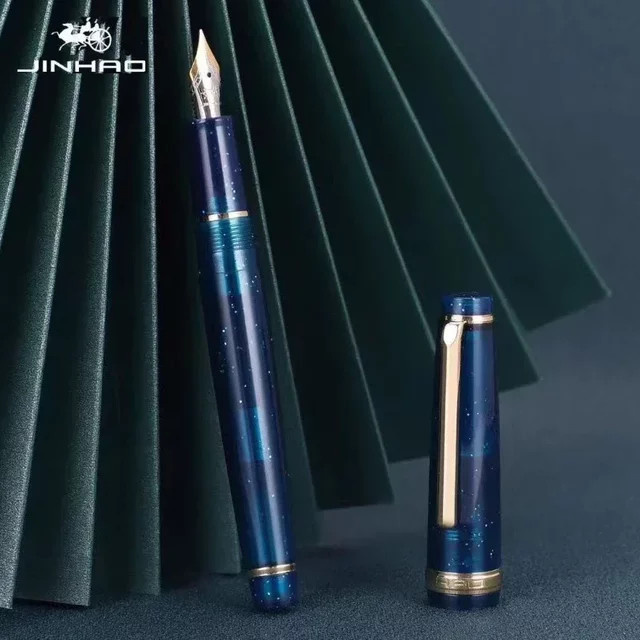 Jinhao 82 Füllfederhalter aus Acryl in Schwarz oder Blau mit EF oder F Feder - Bild 1