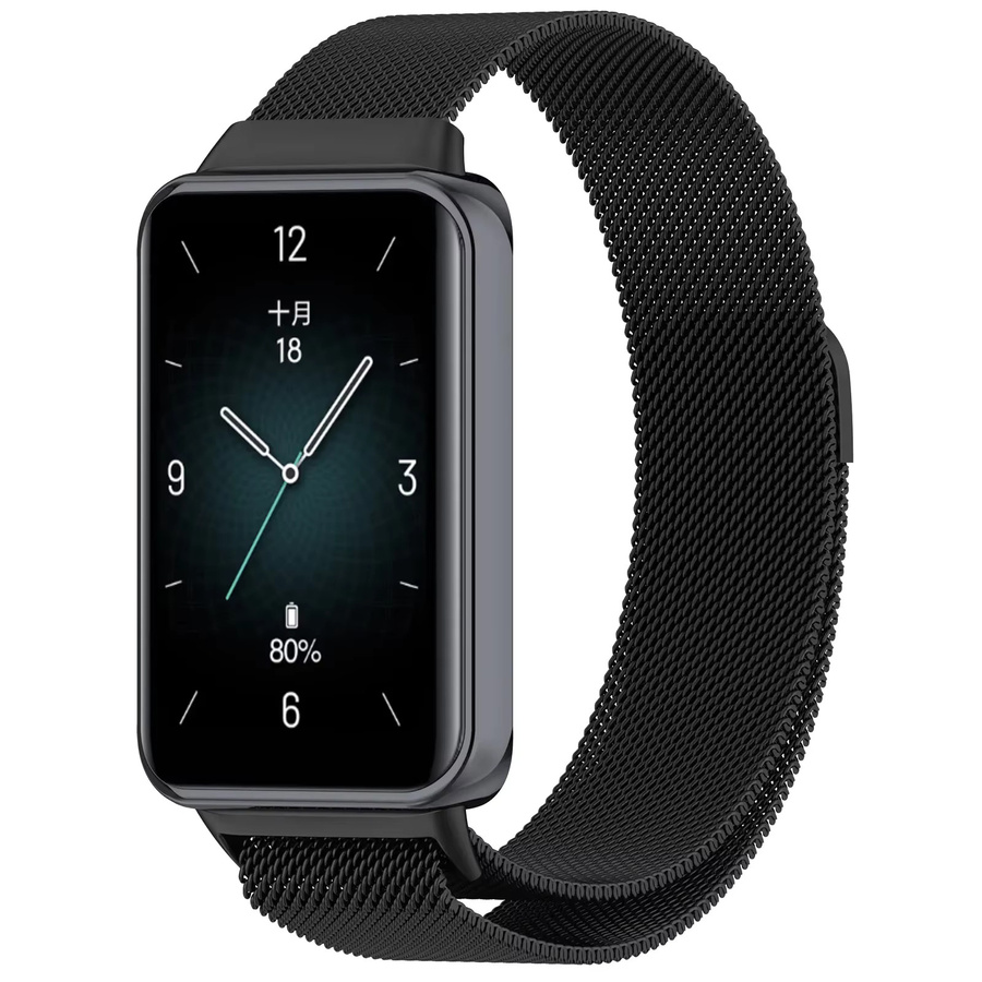 Milanese Loop Strap für Honor Band 9, Uhrenarmband Edelstahl, Silber, Unisex - Bild 2