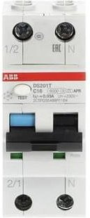 ABB RCBO FI-Schutzschalter und Leitungsschutzschalter 16A in Weiß - Bild 1