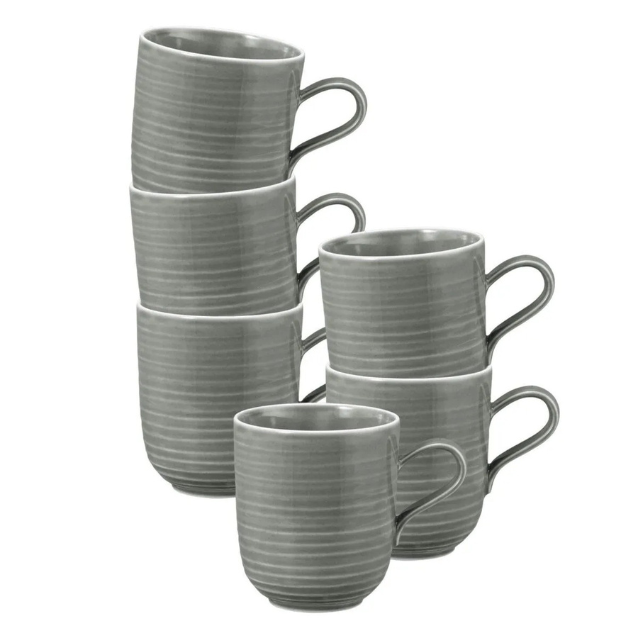 Seltmann Weiden Kaffeebecher Terra Perlgrau 400 ml 6er Set - Bild 2