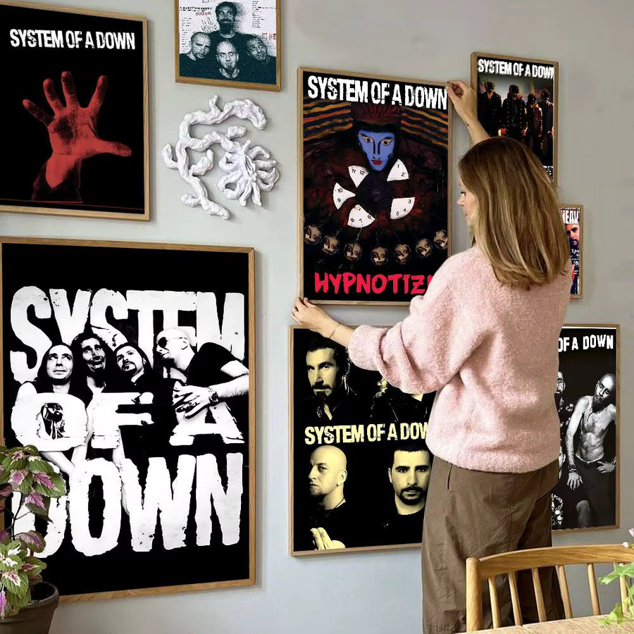 S-System Of A D-Down klassisches Anime-Poster als wasserfester Papieraufkleber zur Wanddekoration, Mehrfarbig - Bild 2