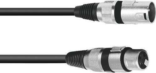 Omnitronic XLR Verbindungskabel 1x XLR-Stecker 3 polig zu 1x XLR-Buchse 3 polig Schwarz 10 m - Bild 1