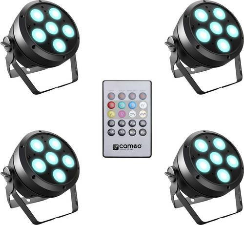 Cameo ROOT PAR 6 SET 6 LED-PAR-Scheinwerfer Schwarz mit 6 x 12W RGB LEDs - Bild 1