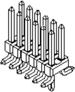 Molex Einbau-Stiftleiste Standard 15911241 in Silber - Bild 1