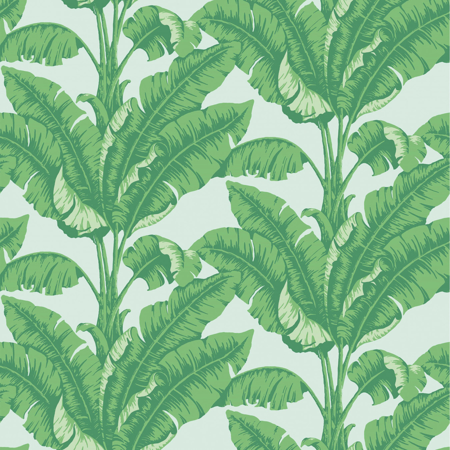 Nobilis Wallpaper La Havane COS83 Tapete mit floralem Botanical-Design in Grün, Vlies, matt - Bild 1