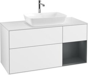V&B Waschtischunterschrank Finion in Weiß lackiert, Breite: 120 cm, Tiefe: 50,1 cm, Höhe: 50,1 cm - Bild 1