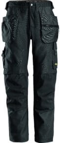 Snickers AW CV Stretch Hose HP 052 in Schwarz mit Holstertaschen aus Poly-Cotton und Polyester - Bild 1