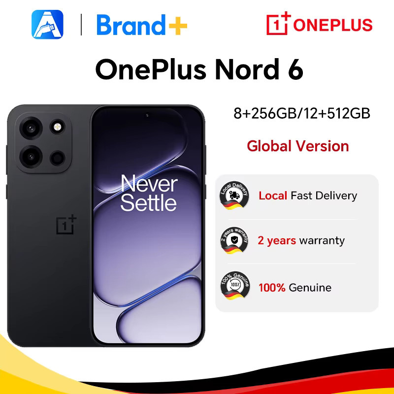 OnePlus Nord 6 5G Smartphone Globale Version mit Snapdragon 8s Gen 4, 165 Hz Display und 7500 mAh Akku - Bild 3