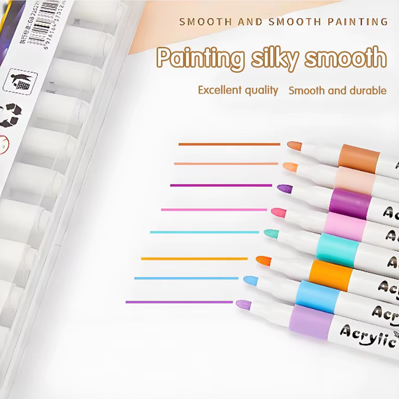 Acryl Marker Stifte Set in Multicolour für DIY Malerei und Zeichnungen auf Keramik, Stein, Glas und Stoff - Bild 3