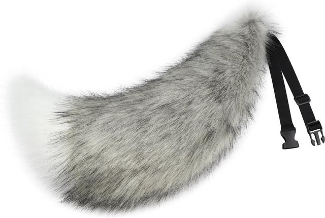 YIRAN Fellimitat Wolf Fuchs Schwanz, Zubehör, Grau - Bild 1