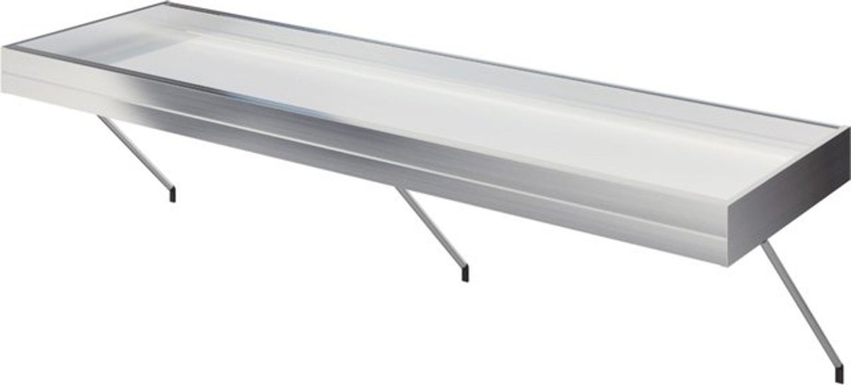 KGT Pflanzwanne Lilie IV in Weiss aus Aluminium und Kunststoff, B/H/T: 429 x 10 x 63,5 cm - Bild 2