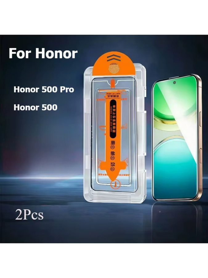 2 Stück Displayschutzfolie aus gehärtetem Glas für Honor 500 Pro und Honor 500 HD, transparent, kratzfest und blasenfrei - Bild 6