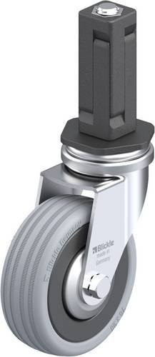 Blickle LRA-VPA 75G-FA-EV03 Lenkrolle mit Rad-Durchmesser 75mm und 60kg Tragfähigkeit in Schwarz-Grau - Bild 1