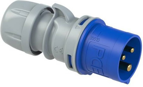 PCE CEE-CARA Stecker 16 A 3polig 230 V Blau - Bild 1