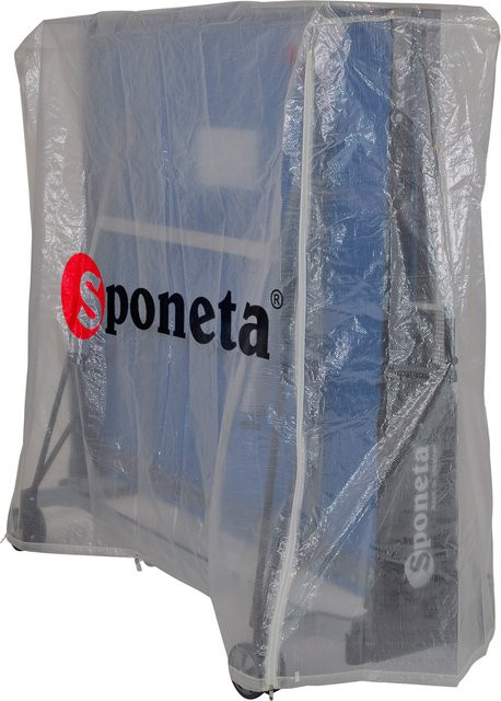 Sponeta Abdeckhülle für klappbare Tischtennisplatten aus transparentem Polyethylen für Indoor und Outdoor Modelle - Bild 1