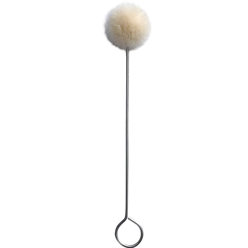 Klebeballbürste aus Metall als Wollbürste zum Färben und Ölreiben für dein handgefertigtes DIY-Lederprojekt - Bild 2