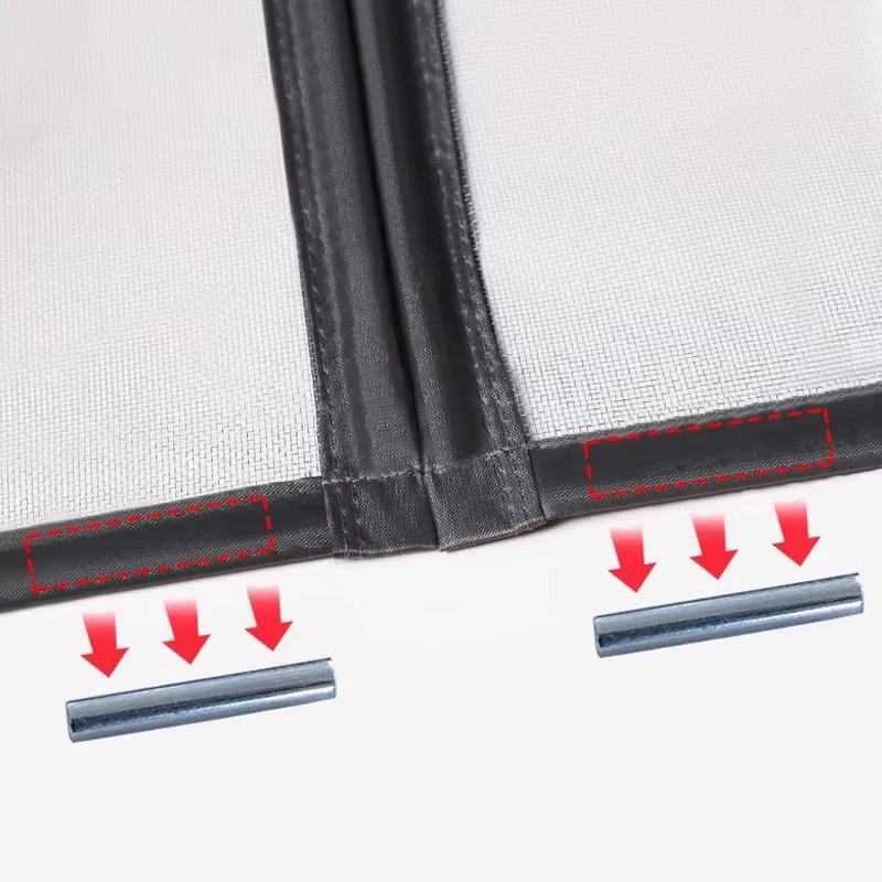 Charm Home Magnetischer Türvorhang als Fliegengitter mit automatischer Schließfunktion, transparentes Moskitonetz für Innenräume, B: 120 cm, H: 175 cm - Bild 5
