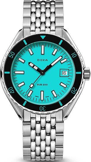 Doxa SUB200 Aquamarine Armbanduhr, Automatik, Edelstahl, 42 mm, Herren - Bild 1