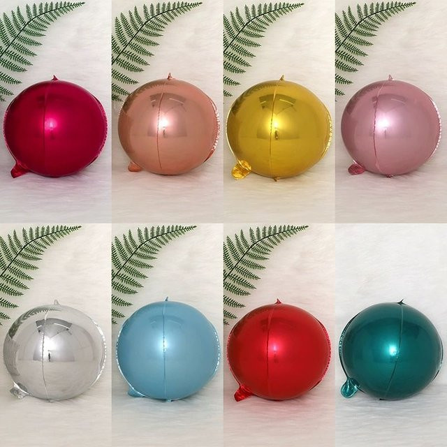 20 Stück LQZZY 4D Folienballons Silber, Runde Ballons 10 Zoll für Geburtstag, Valentinstag und Babyparty - Bild 1