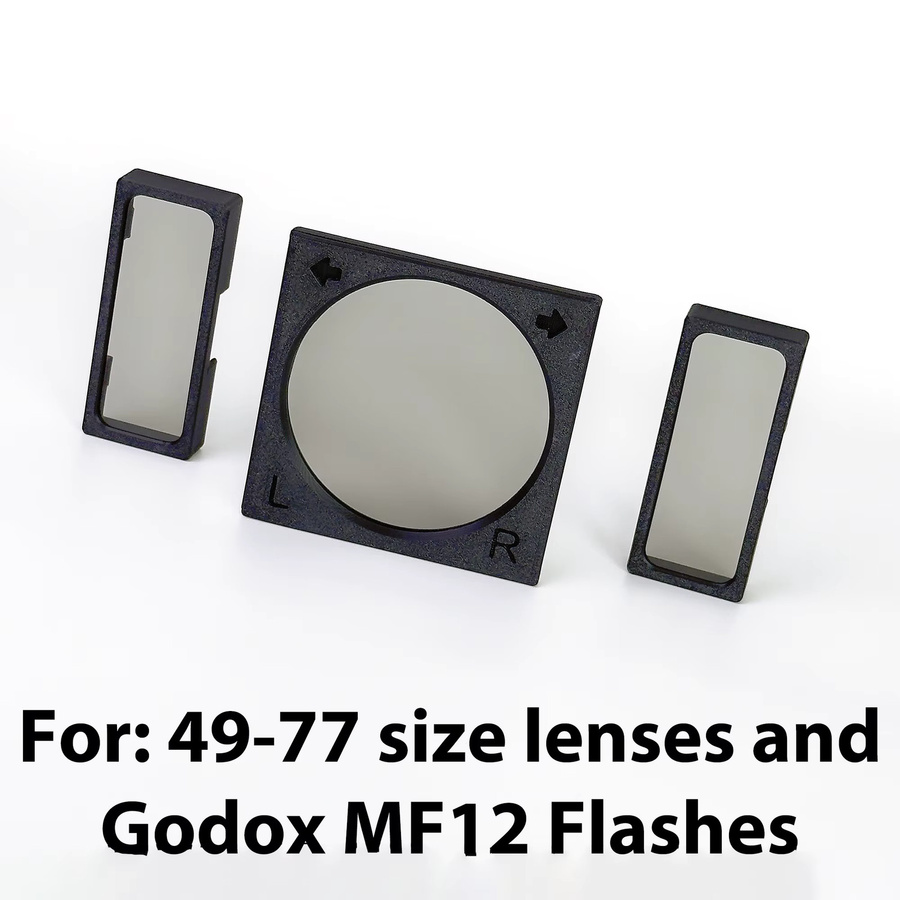 Godox MF12 Kamera-Polarisator-Set für die Zahnfotografie in Schwarz zur Reflexionsvermeidung durch Kreuzpolarisation - Bild 2
