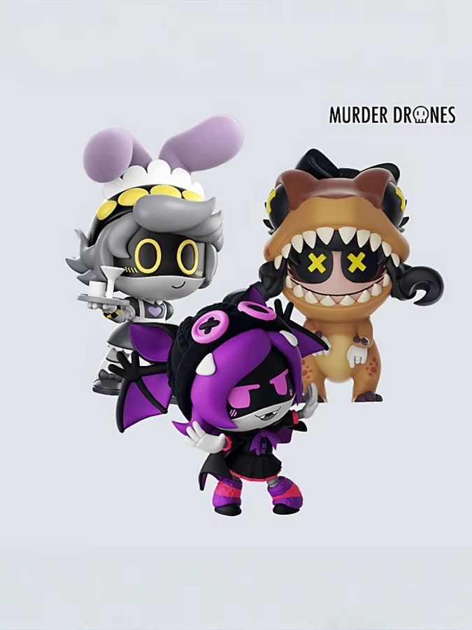 Murder Drones Midnight Mischief Serie Glitch Anime Blind Box Mystery Figur mit Cyn, Uzi, N oder V - Bild 4