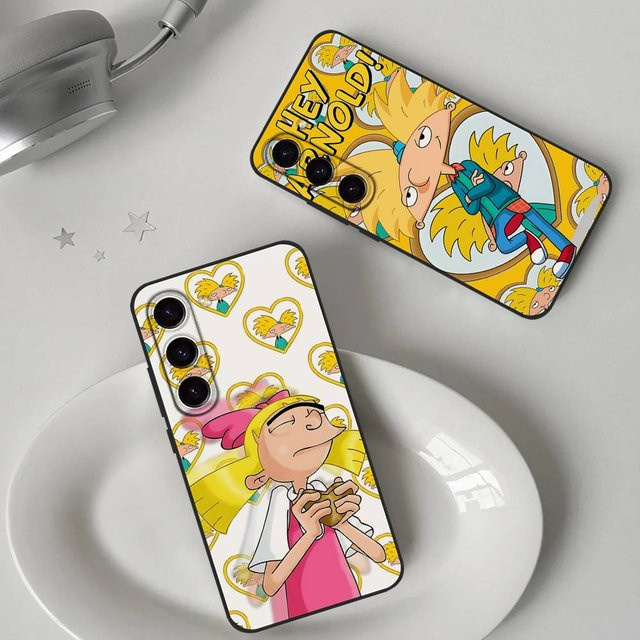 Hey A-Arnolds Cartoon Soft Cover Handyhülle für Samsung Galaxy S21 S22 S23 S24 S25 S26 Ultra FE Plus 5G A52S in Multicolour - Bild 1