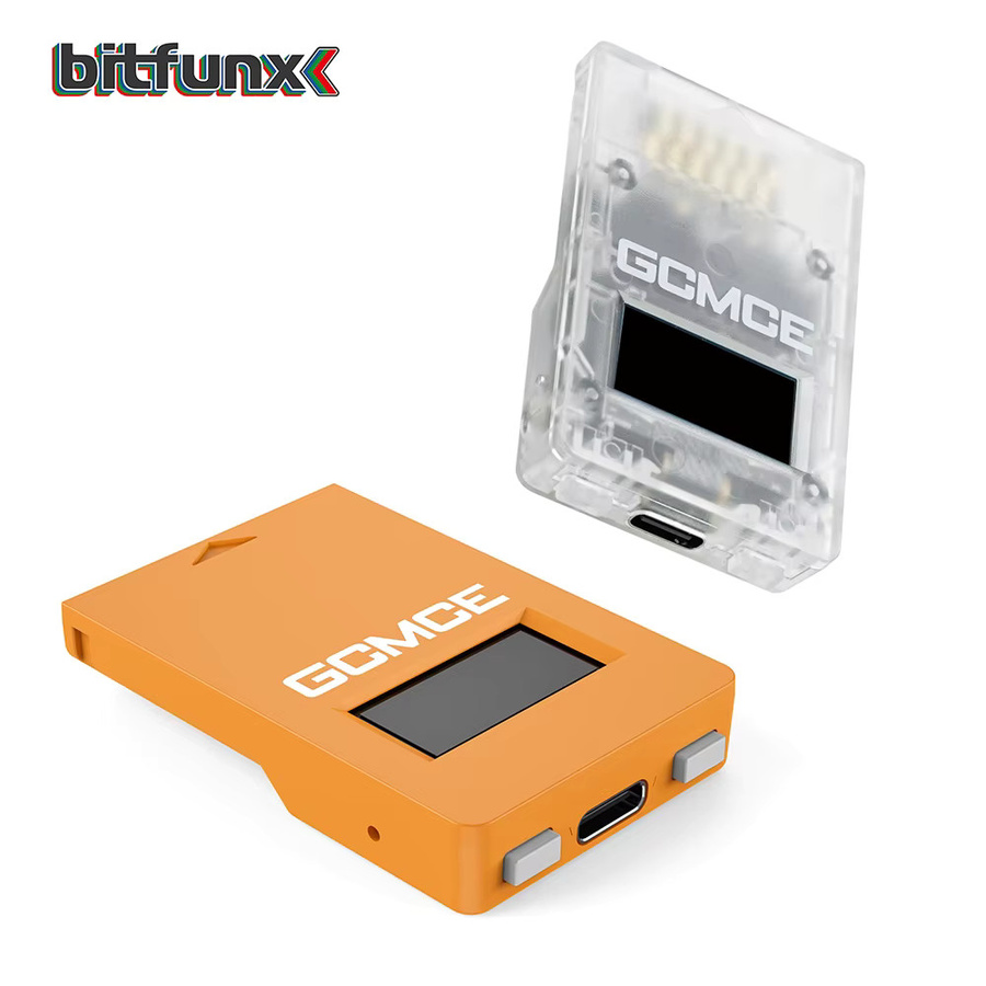 Bitfunx GCMCE FlipperMCE Speicherkartenleser-Adapter für NGC GameCube und Wii (RVL-001) in Orange - Bild 2