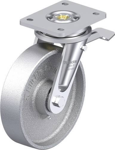 Blickle LIO-G 200IK-ST Hitzebeständige Schwerlast-Lenkrolle in Silber, Rad-Durchmesser: 200 mm, Tragfähigkeit: 1000 kg - Bild 1