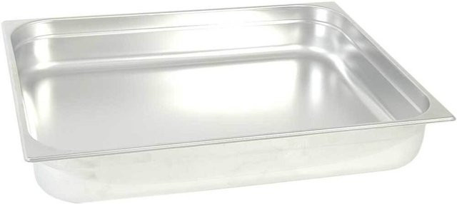 Stalgast Gastronormbehälter Serie STANDARD GN 2/1 aus Edelstahl, Silber, Volumen: 9 l, B: 53 cm, T: 65 cm, H: 4 cm - Bild 1