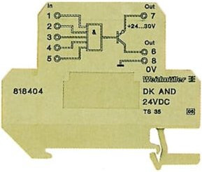 Weidmüller Gatter DK AND 35 24VDC in Gelb - Bild 1
